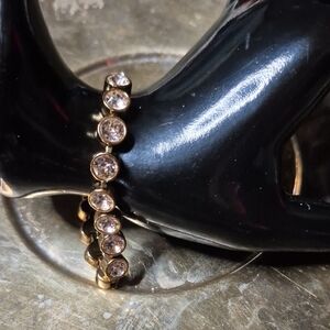 Touchstone Crystal Rose Gold-Tone Bracelet with Clear Crystals